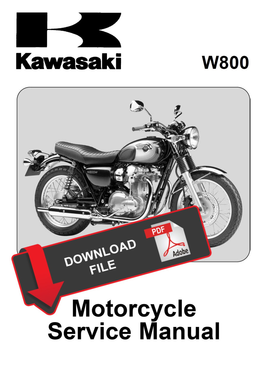 Service Manual Kawasaki 2011 W800 Repair