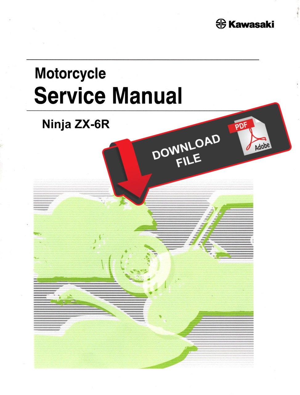 Service Manual Kawasaki 2021 Ninja ZX-6R ABS Repair