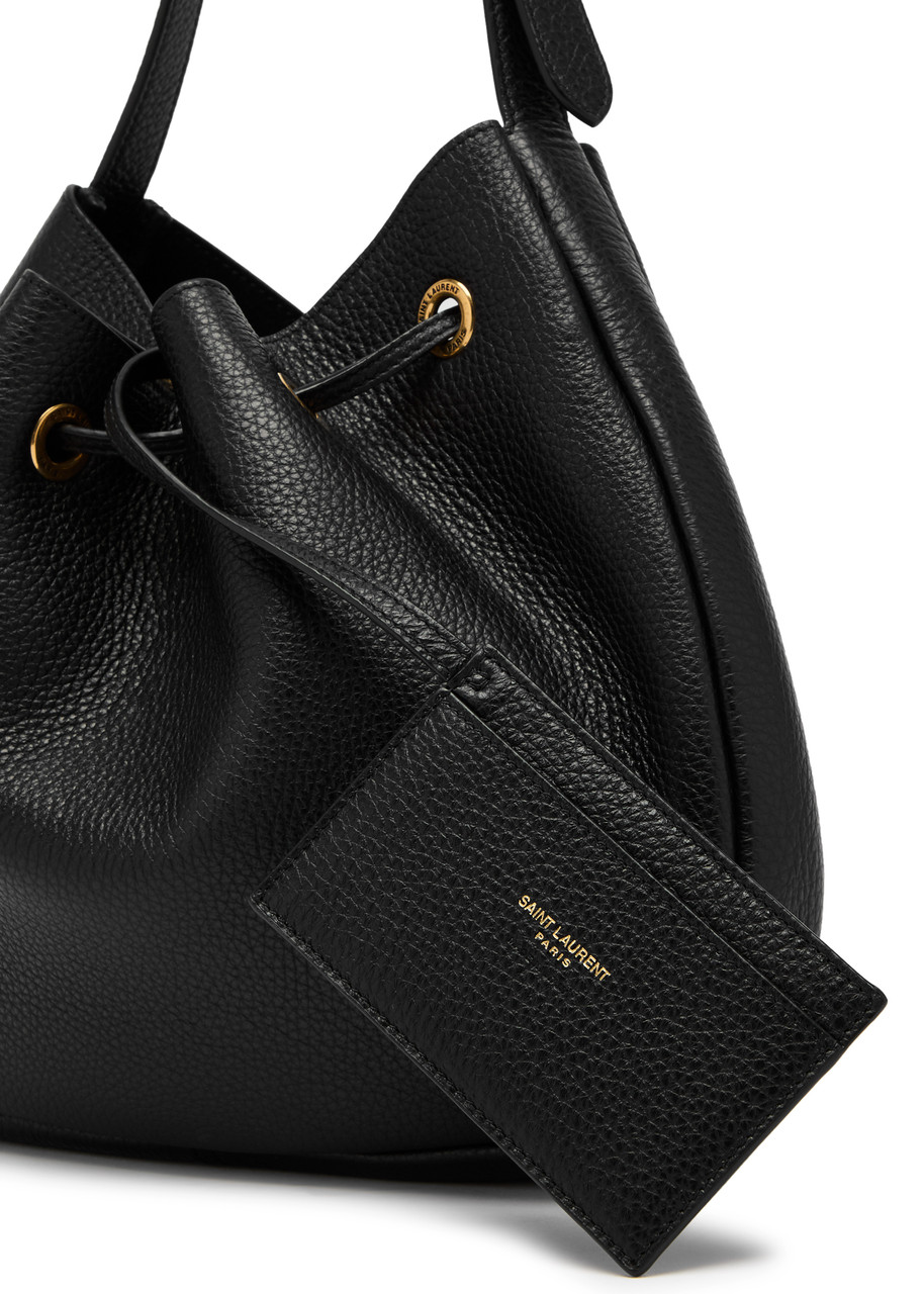 SAINT LAURENT Paris VII small grained leather shoulder bag