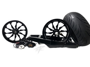240 STEALTH FATTIRE KIT SOLID BLACK TORNADO WHEEL 06-11 KAWASAKI