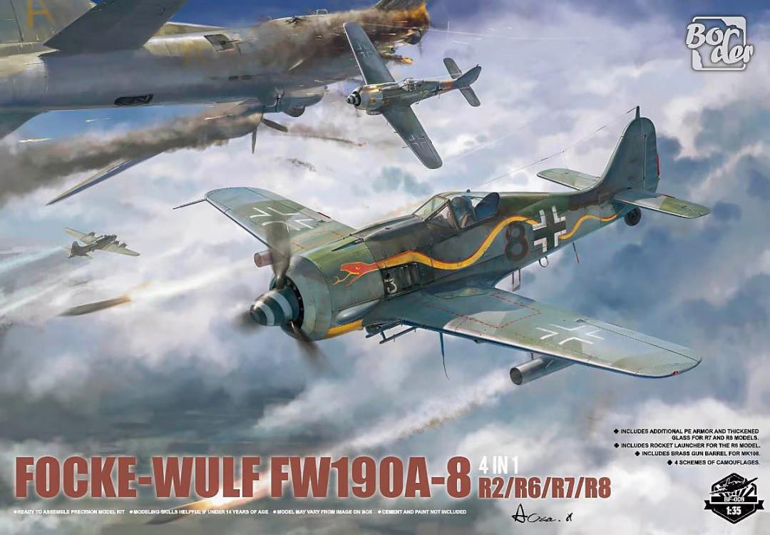 1/35 Border Model Focke-Wulf FW-190A-8 (4in1) Plastic Model Kit