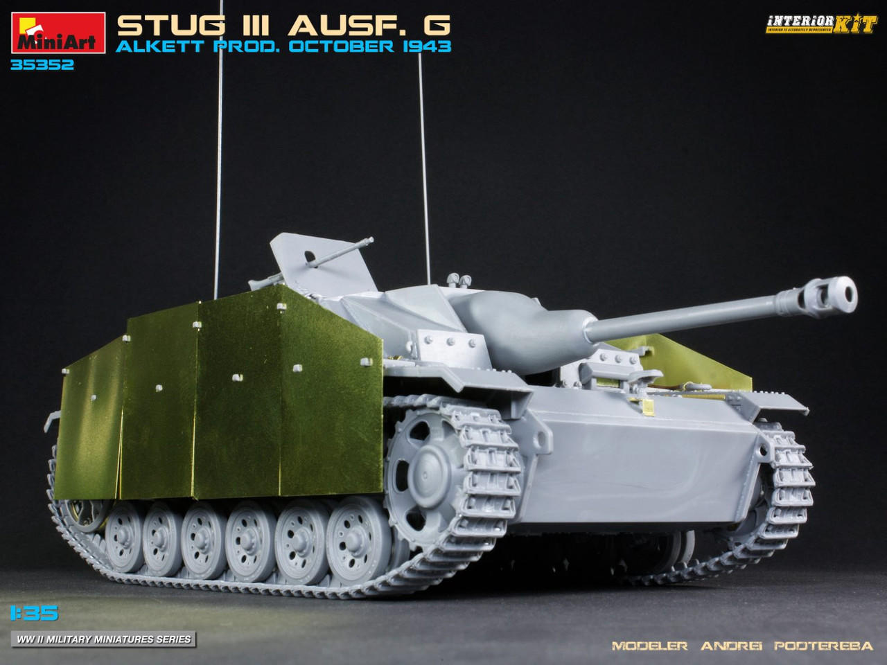 1/35 Miniart STUG III AUSF. G ALKETT PROD. OCTOBER 1943 INTERIOR