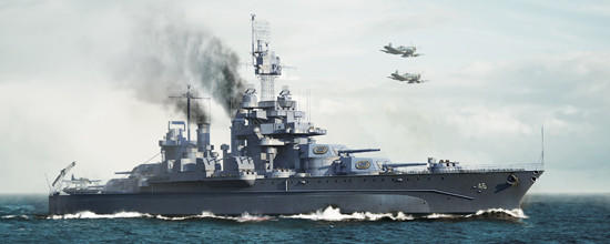 1/700 Trumpeter USS Maryland BB46 Battleship 1945 - Squadron.com