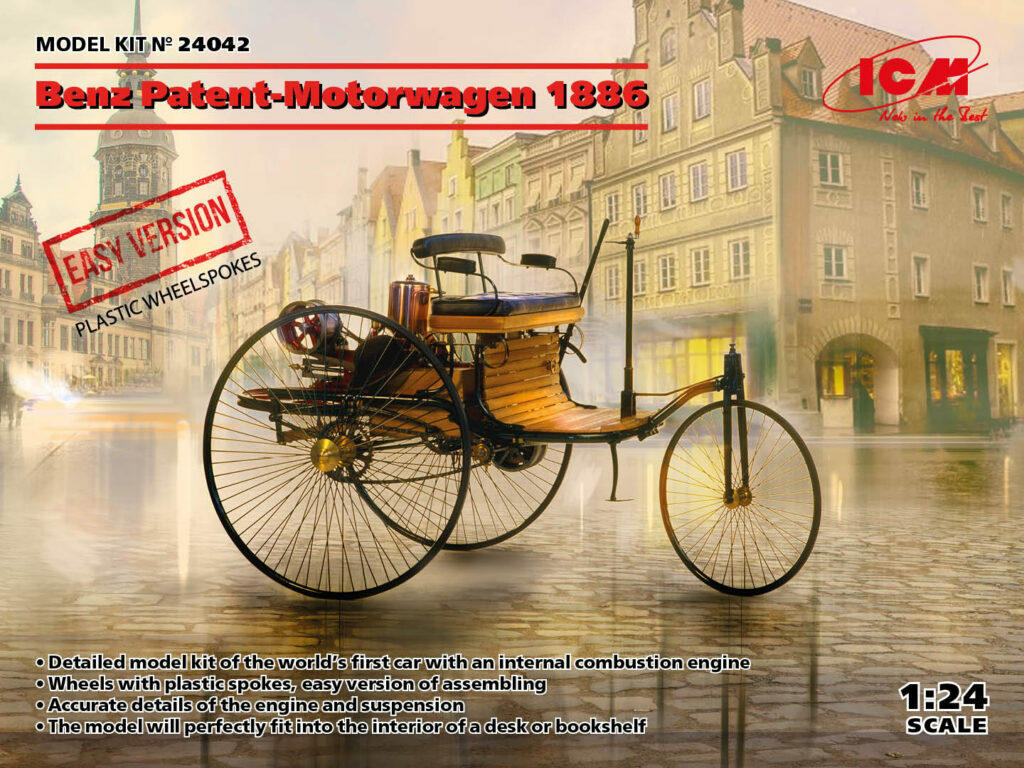1/24 ICM Benz Patent-Motorwagen 1886 EASY version - Squadron.com