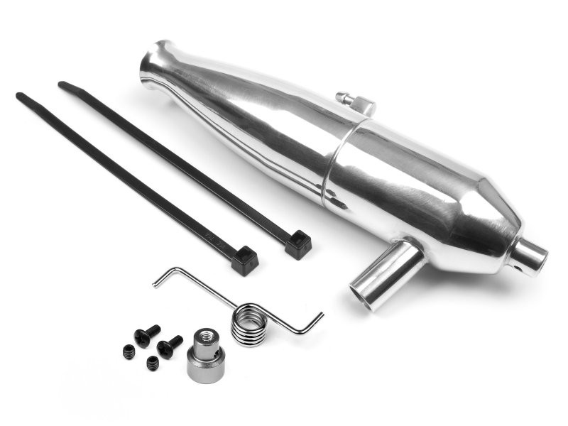 HPI Aluminum Tuned Pipe for the Savage X 4.6 GT-6/XL 5.9 models, 86138