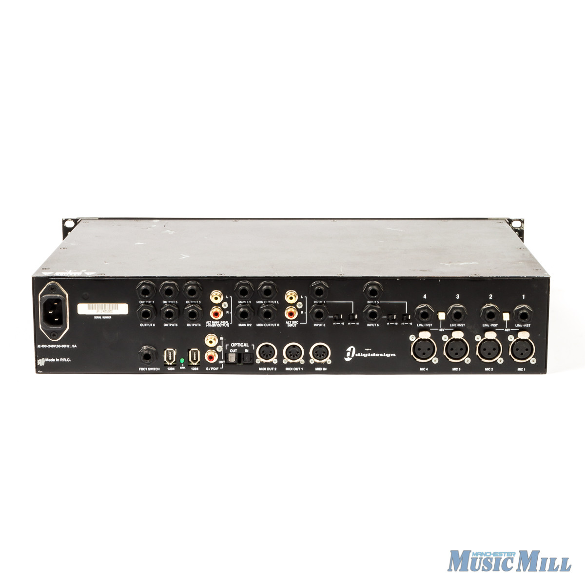 Digidesign Digi 002 Rack Pro Tools LE Studio Firewire Audio