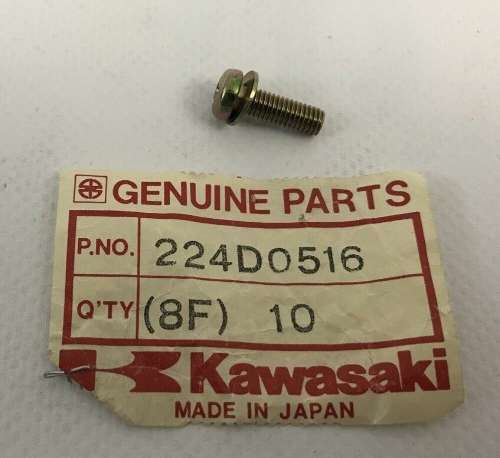 KAWASAKI NOS NEW 224D0516 Screw 5x1 ZX1000 Ninja 1000R Motorcycle