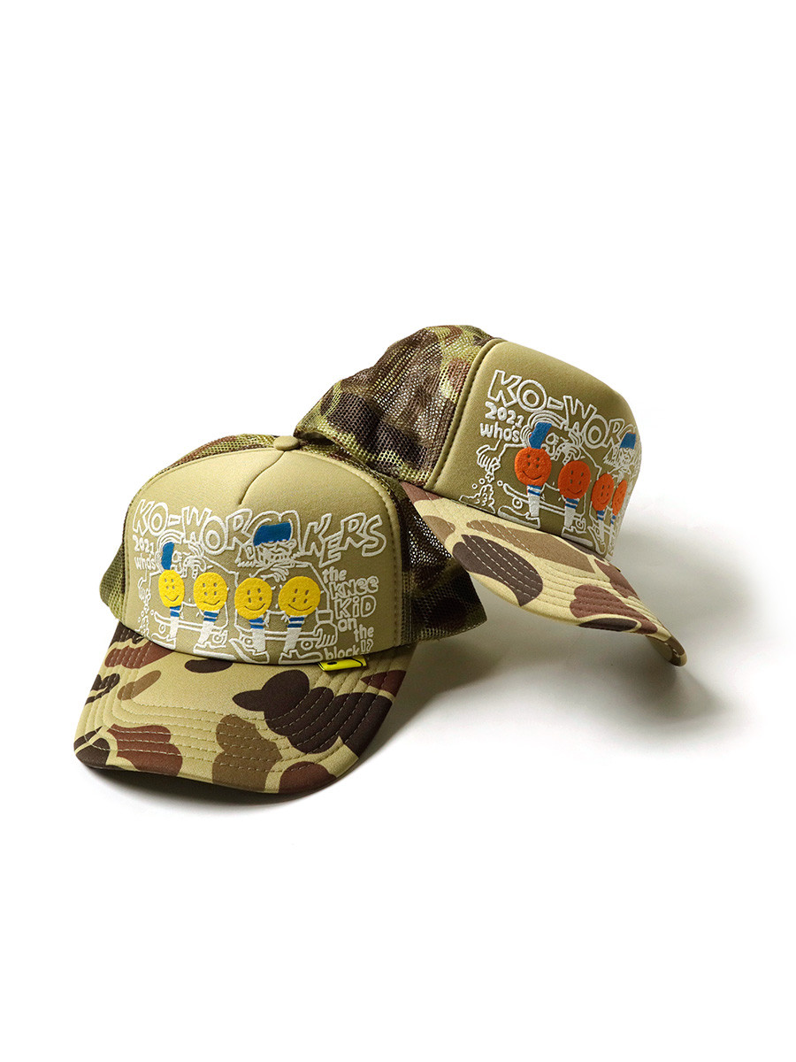 KAPITAL Hat/Cap knee Kid on the block Camouflage Truck CAP