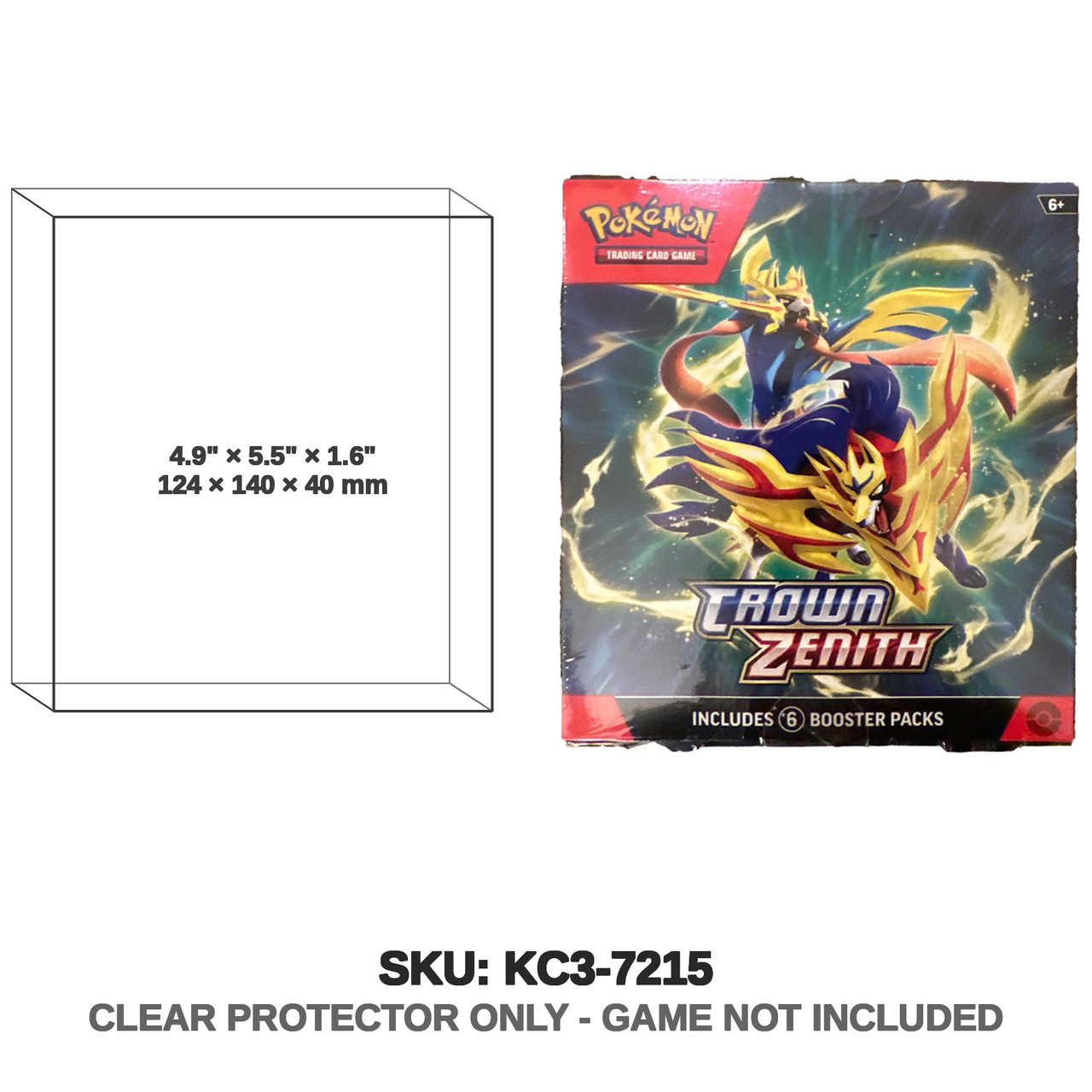 Protector For Pokémon Crown Zenith Booster Bundle | Katana