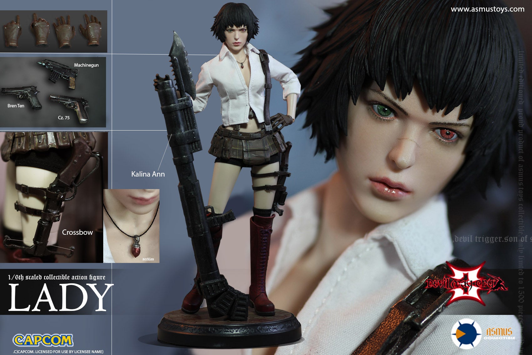Asmus Toys (DMC302) 1/6 Scale Devil May Cry 3 - Lady Figure