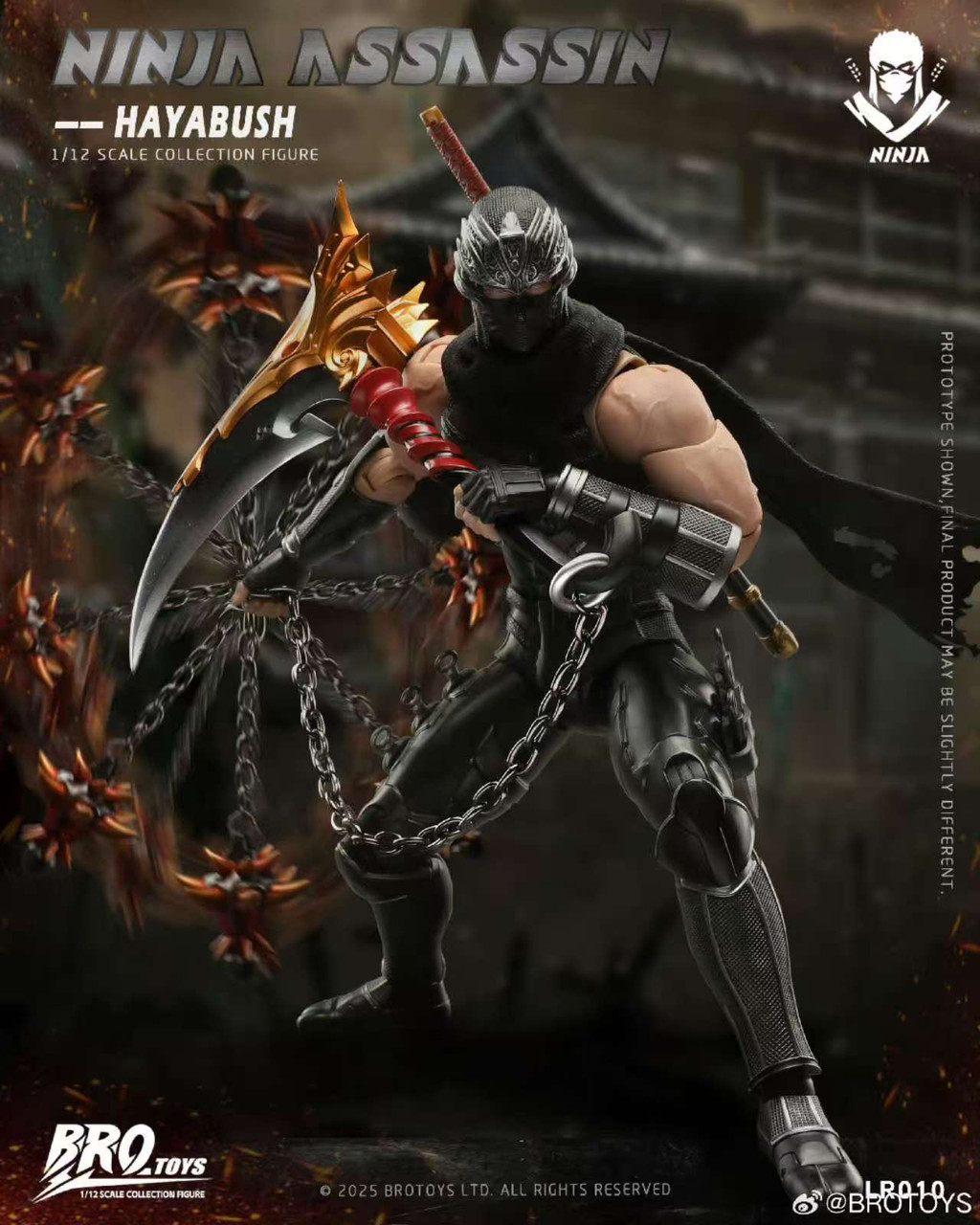Bro Toys (LR010) 1/12 Scale Ninja Assassin Hayabusa Figure