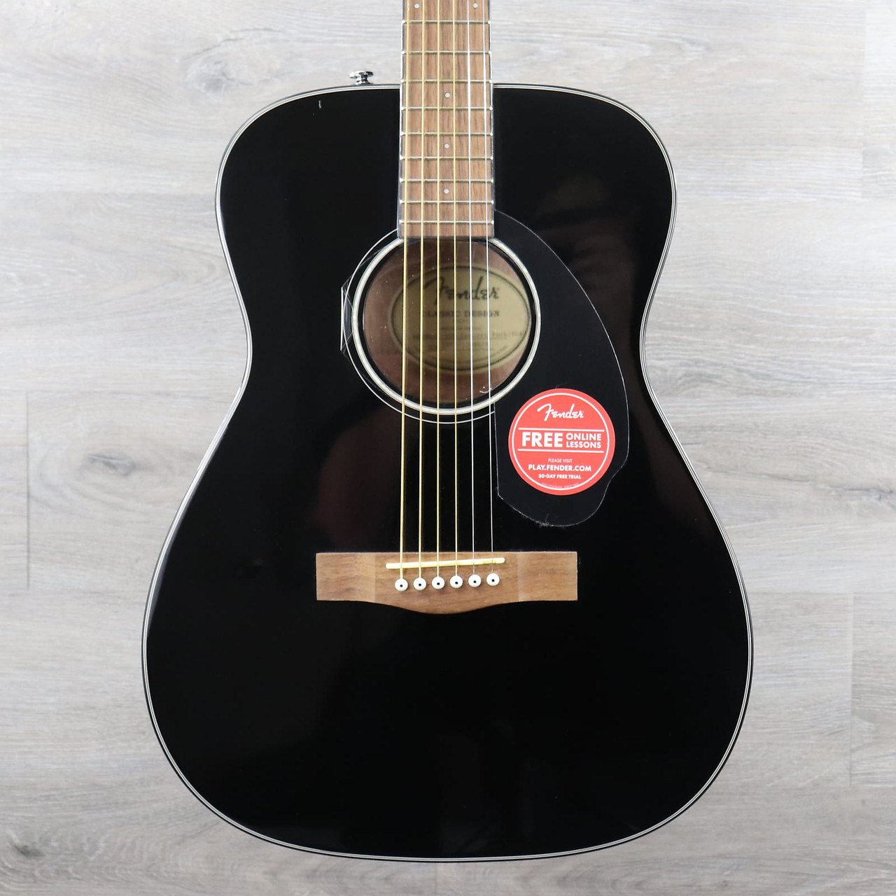 Fender CC-60S V2 with Walnut Fretboard Black - K&S Music Center LLC