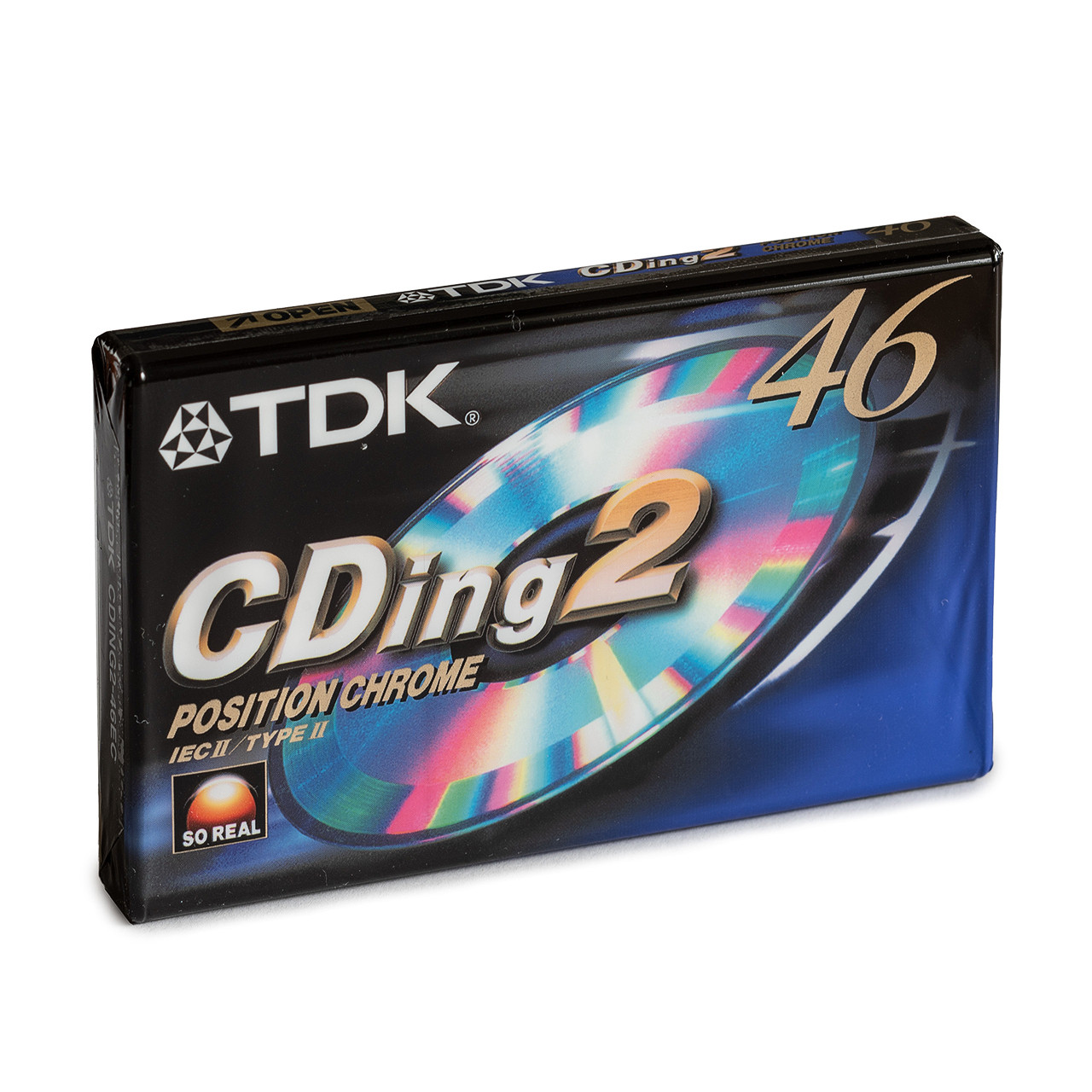 TDK CDing2 46 Position Chrome Type II Compact Audio Cassette Tape