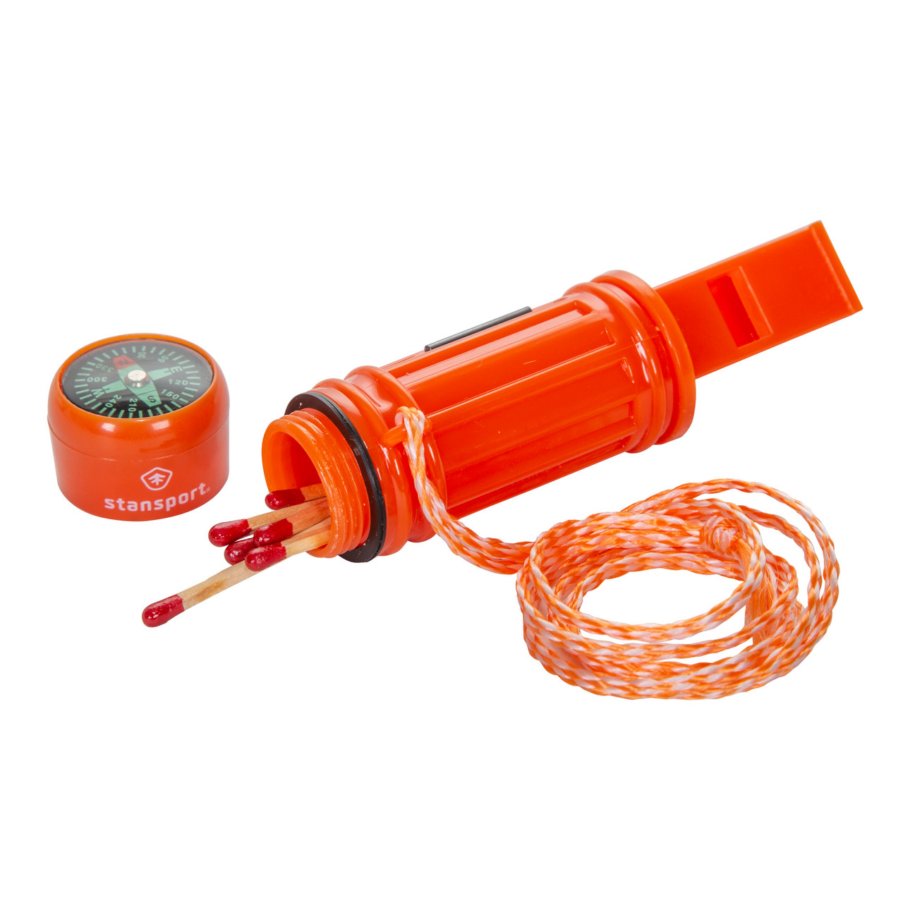 5-in-1 Plastic Survival Whistle - Stansport