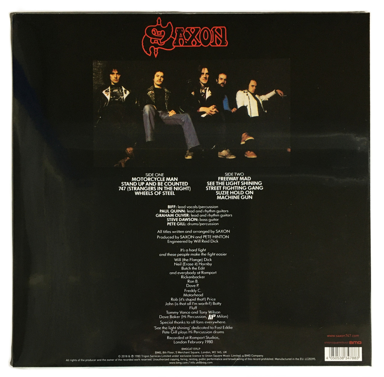 Saxon 'Wheels of Steel' Limited Edition Swirl LP Vinyl