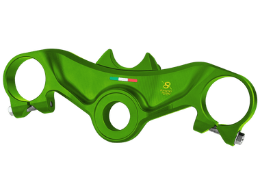Bonamici Top Triple Clamp Kawasaki ZX-4RR (Green): MOTO-D Racing
