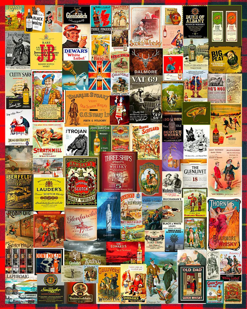 Whiskey & Scotch 1000 Piece Jigsaw Puzzle