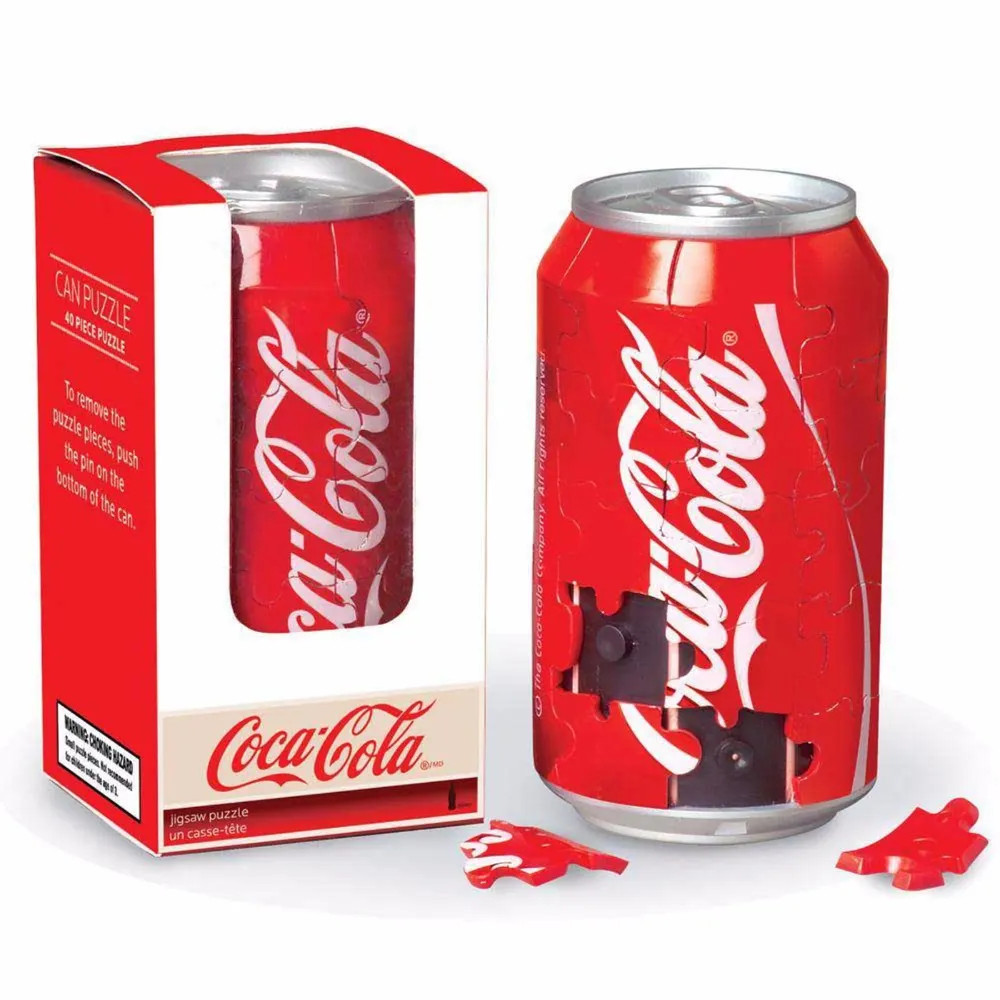 Coca-Cola 3-D Can Puzzle 40 Piece 3D Puzzle