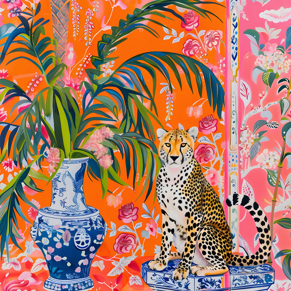 Cheetah and Ginger Jar 500 Piece Jigsaw Puzzle