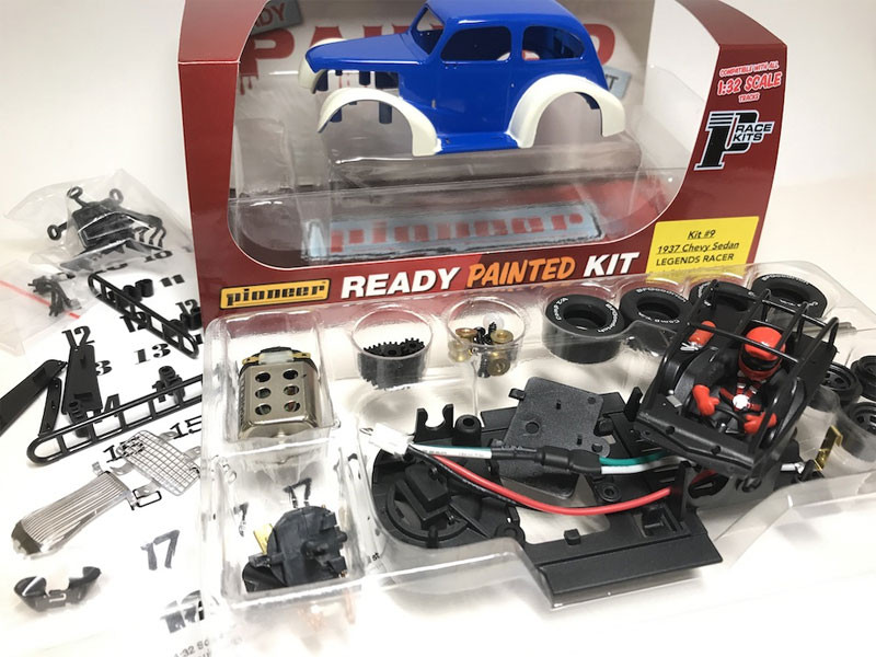 Pioneer 1937 Chevy Sedan Legends Racer 'Ready Painted' (Blue/White