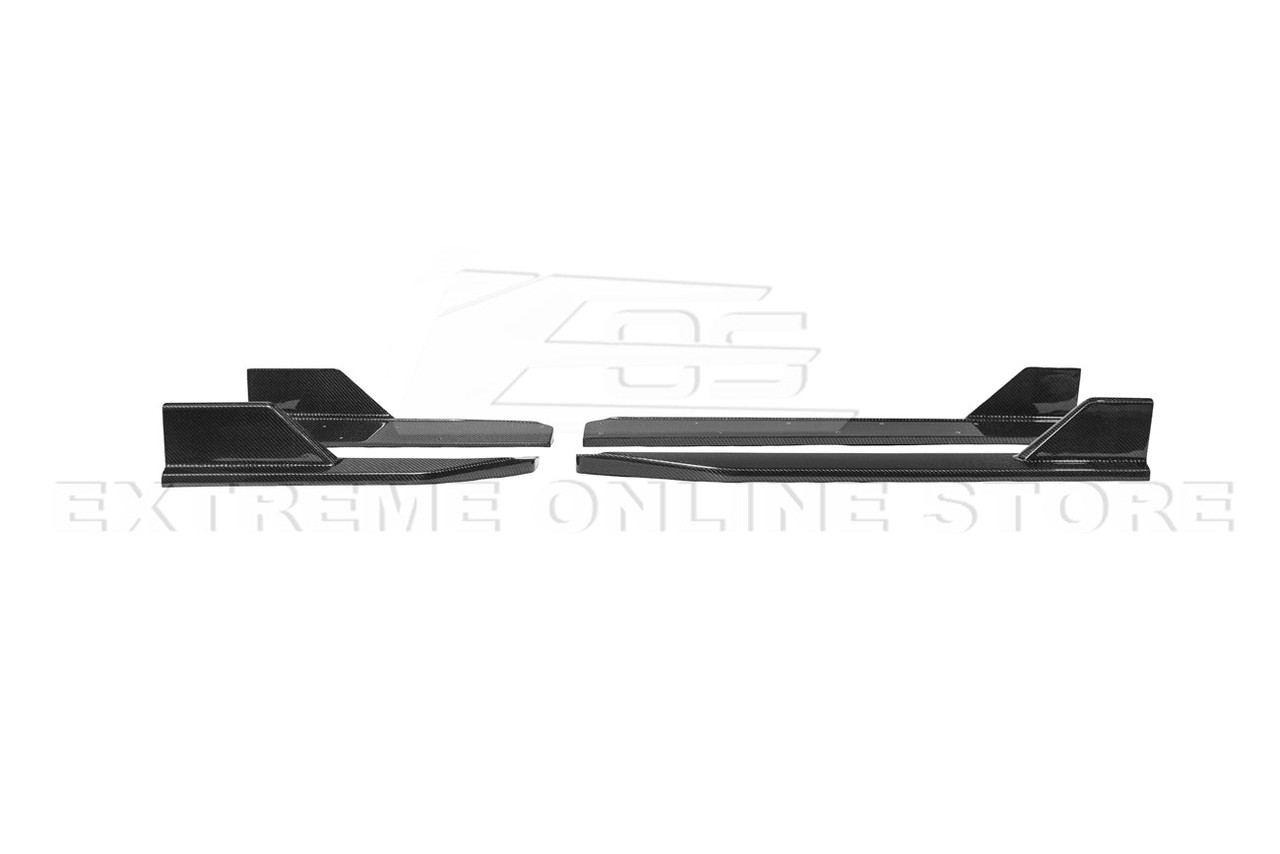 EOS Side Skirt Extensions - Carbon Fiber - 2024+ Mustang GT S650