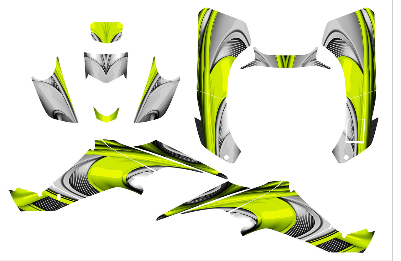 Kawasaki KFX400 Quadracer graphics kit design 3737