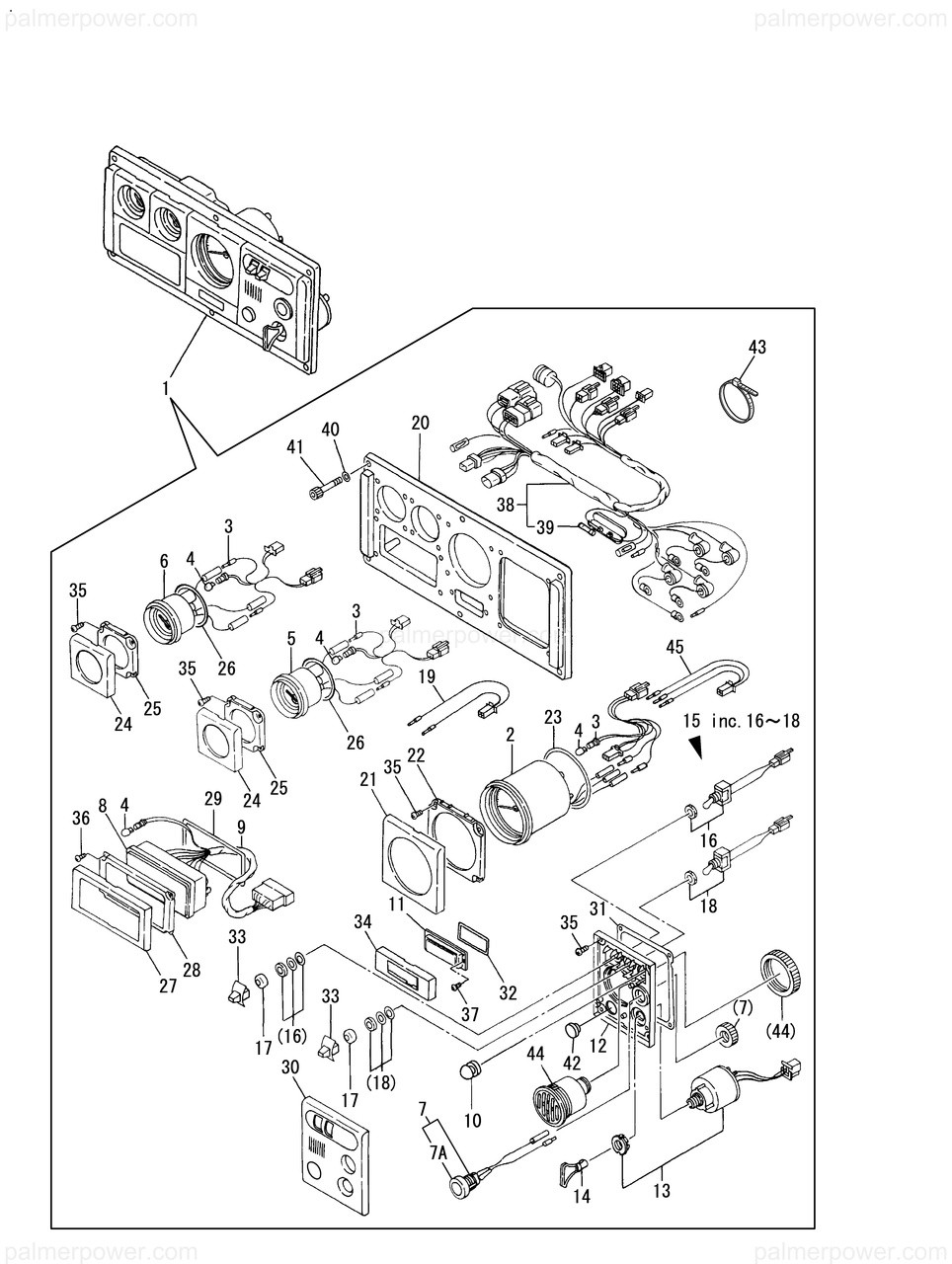 YANMAR 127675-91164 Panel, Instrument C | PalmerPower