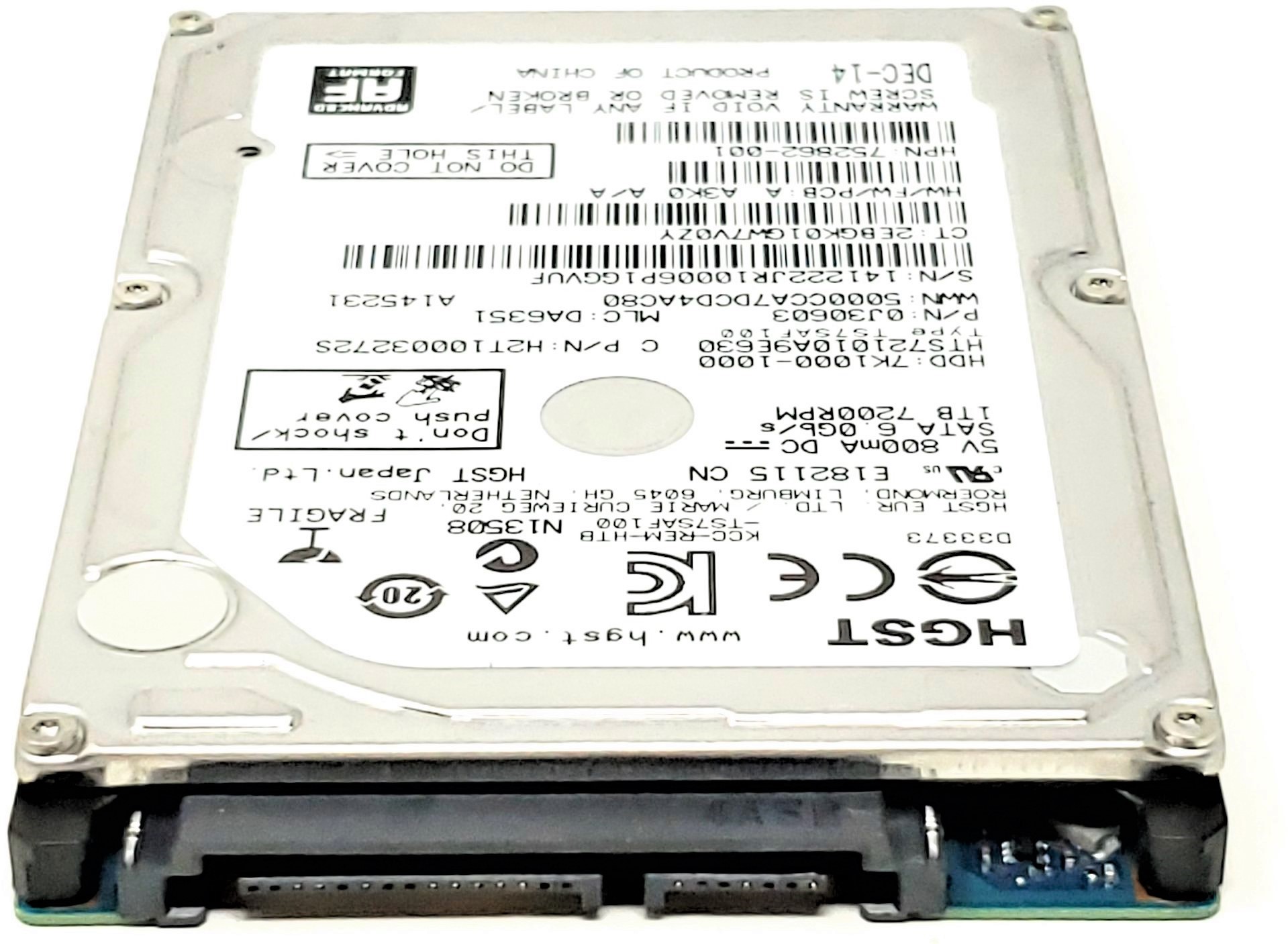 Hitachi H2T10003272S - 1TB 7.2K RPM SATA 9.5mm 2.5