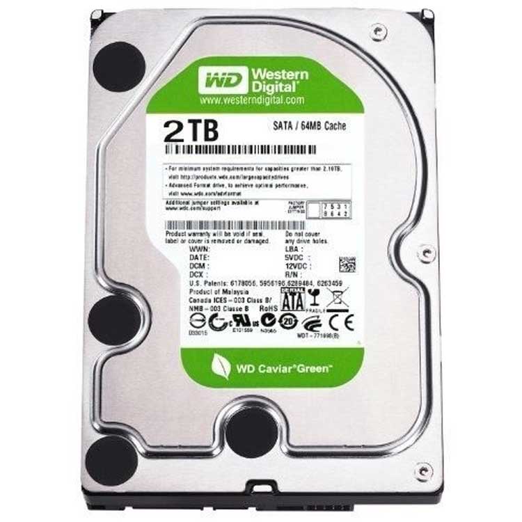 Western Digital WD20EARX-00MMMB0 - 2TB 7.2K RPM 64MB Cache SATA