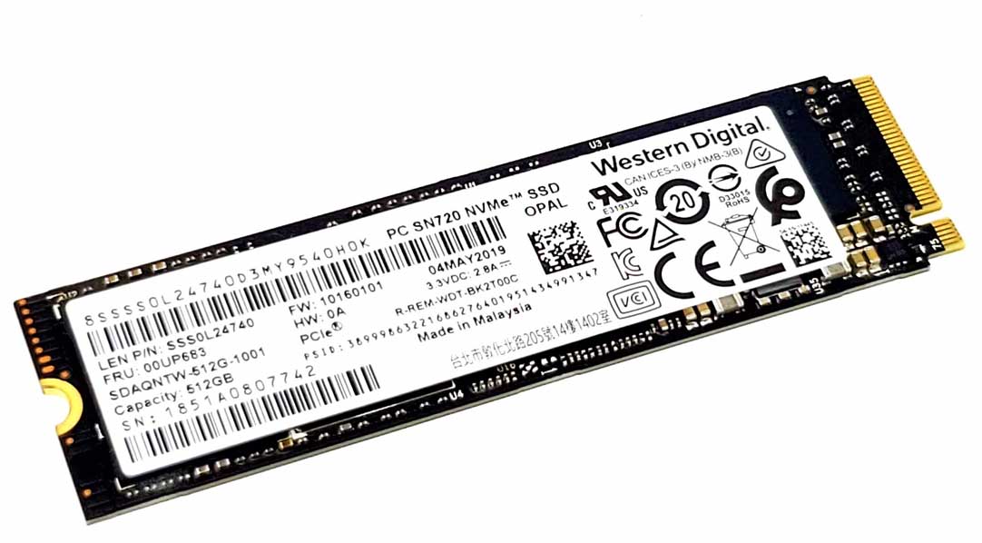 HP MZVLB512HAJQ-000H1 - 512GB M.2 PCIe NVMe 2280 MLC 3D-Nand SSD