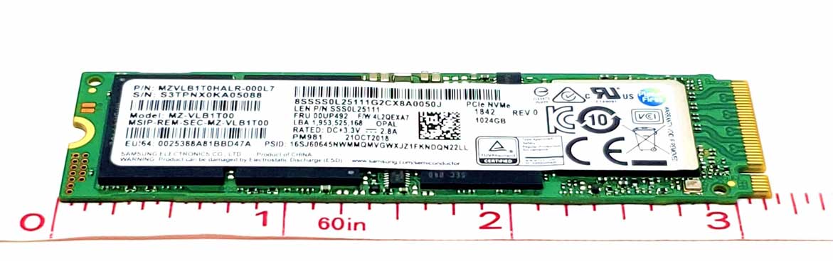 Samsung MZVLB1T0HALR - 1TB M.2 2280 NGFF PCIe NVMe Gen3x4 Solid