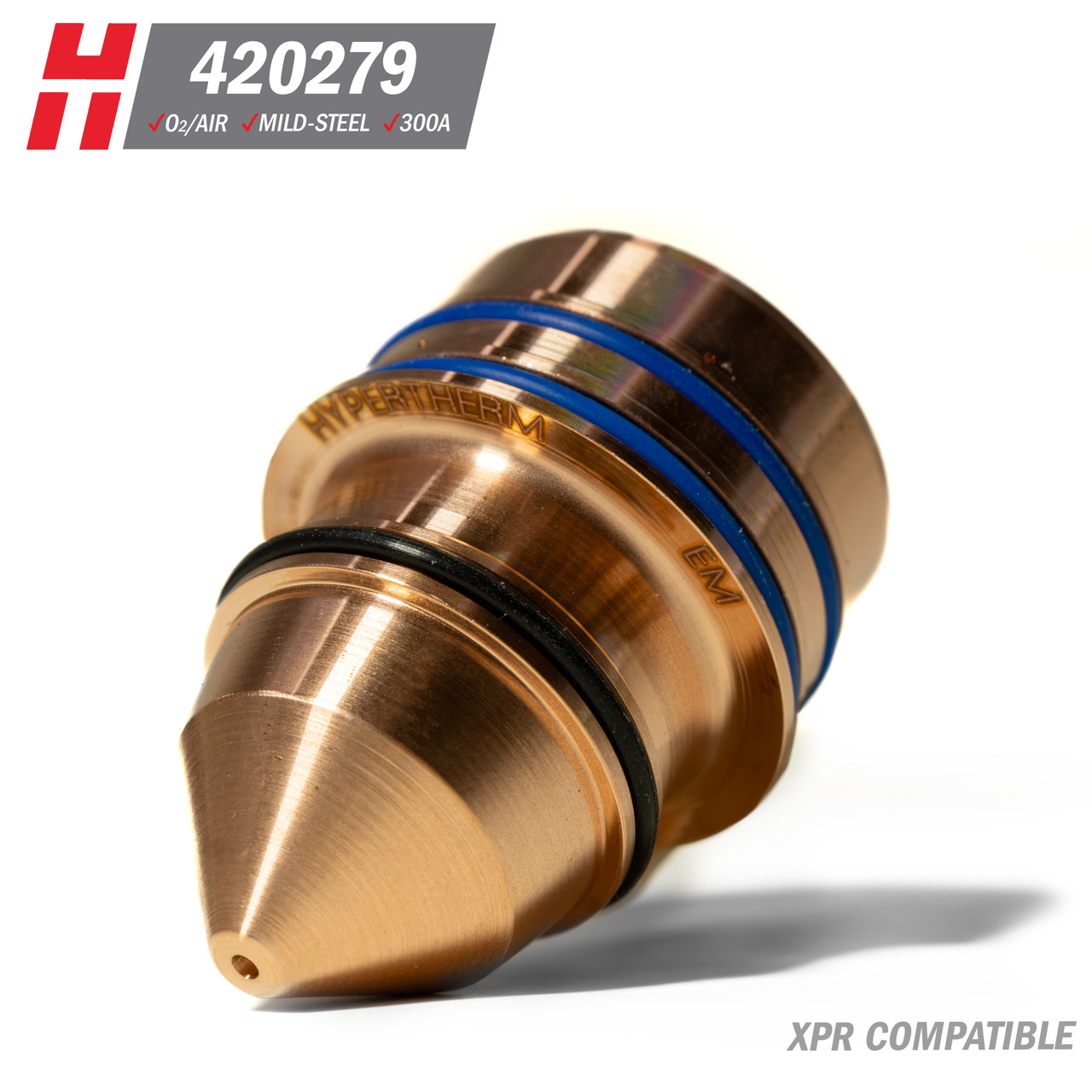 Hypertherm® XPR® Nozzle: Mild Steel, 460A (520001) - Koike Aronson
