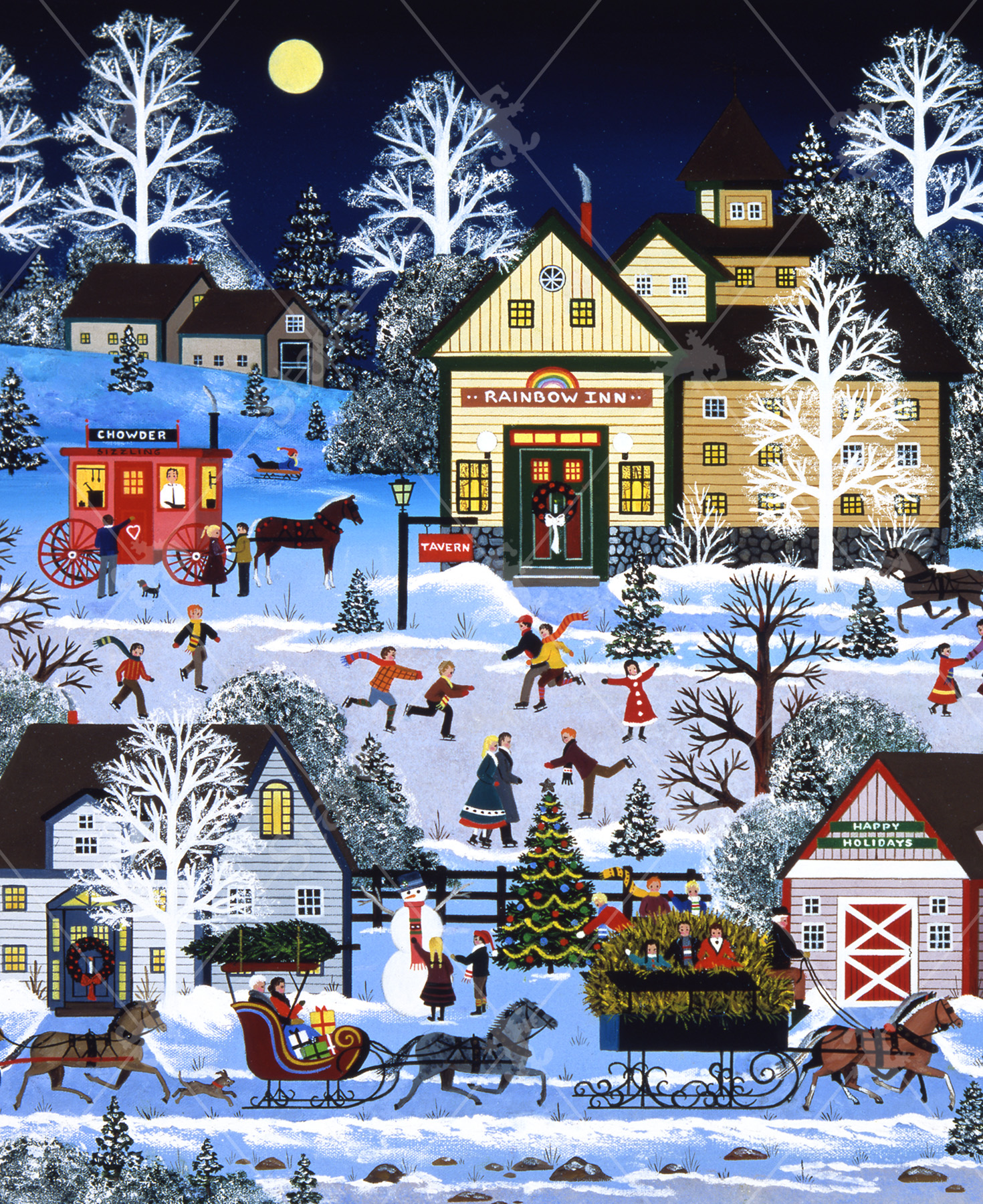 Christmas Traffic Jam, a traditional puzzle - Stave Puzzles