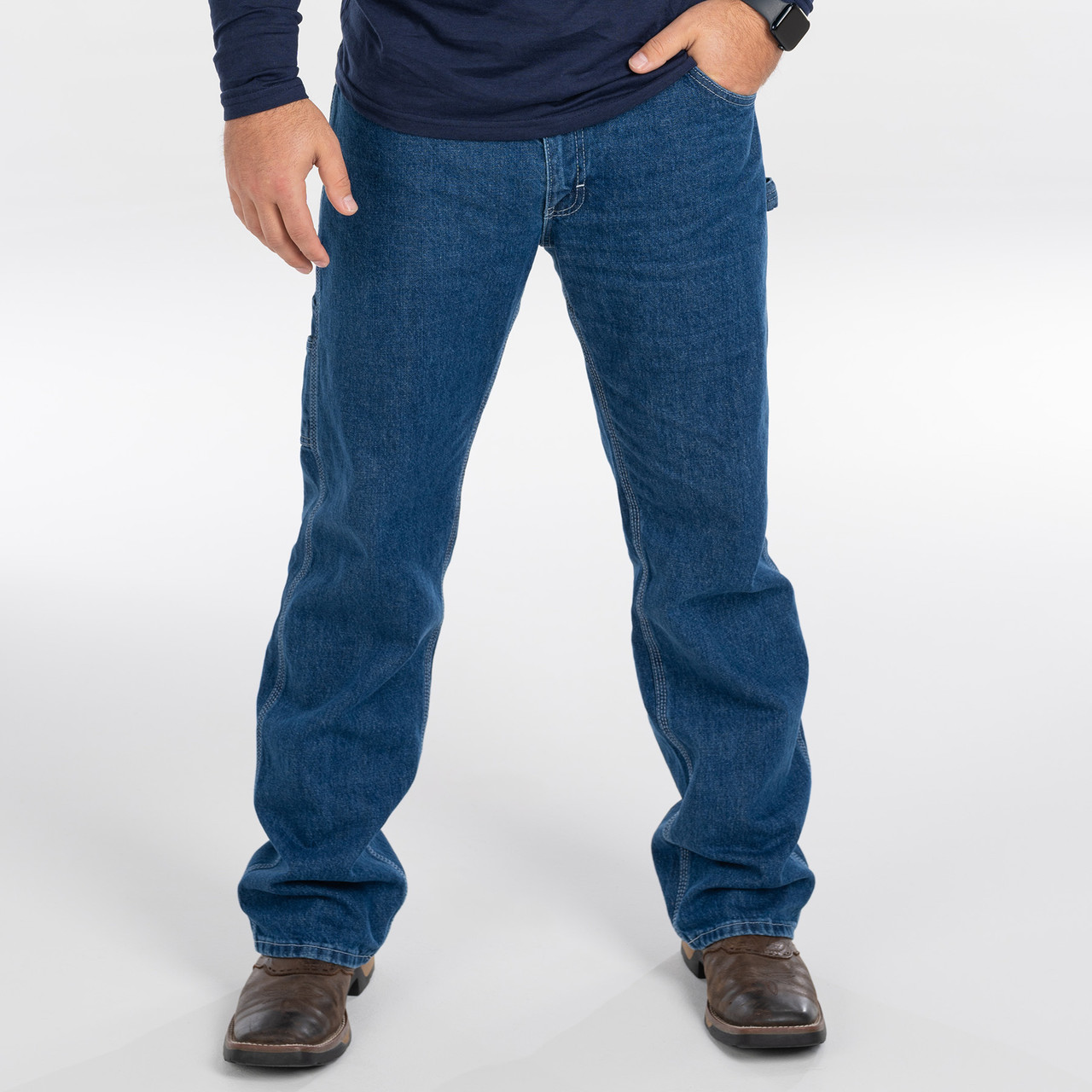 Men's Performance Comfort Denim Dungaree - KEY Apparel