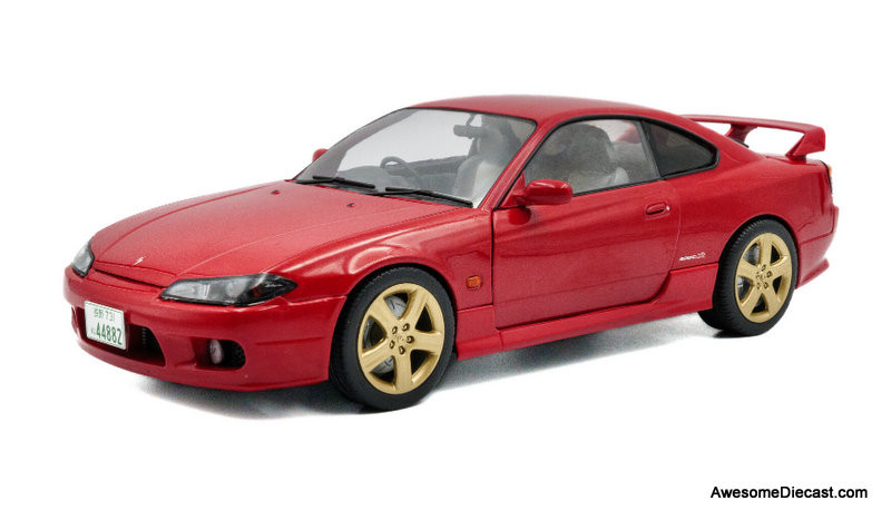 1999 Nissan Silvia S15 Spec-R Aero, Flame Red 1:18 Diecast Model