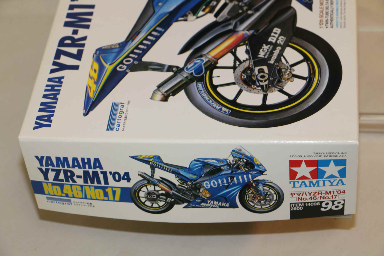 14098 - Tamiya - 1/12 Yamaha YZR-M1 '04 No.46/No.17 (Discontinued