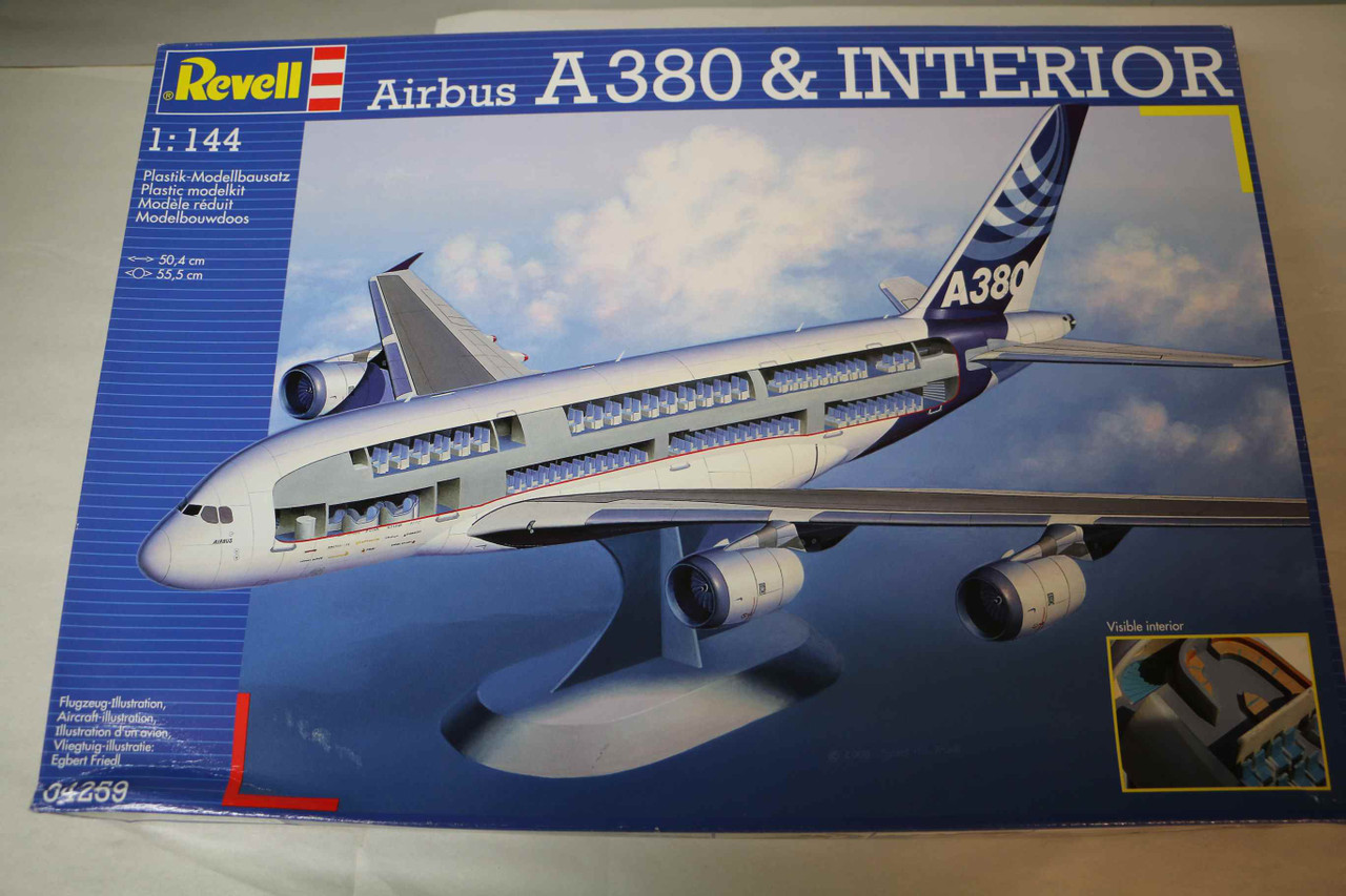 RAG04259 - Revell - 1/144 Airbus A380 w/Interior