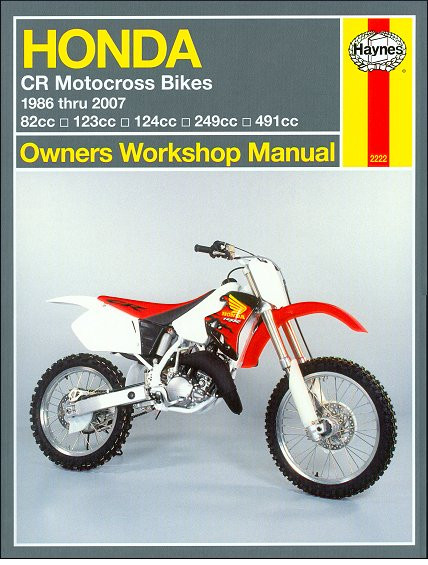 Honda CR80/85R/RB, CR125R, CR250R, CR500R Repair Manual 1986-2007