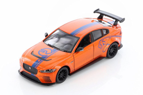 Jaguar XE SV Project 8 Hardtop, Orange - Kinsmart 5416D - 1/38