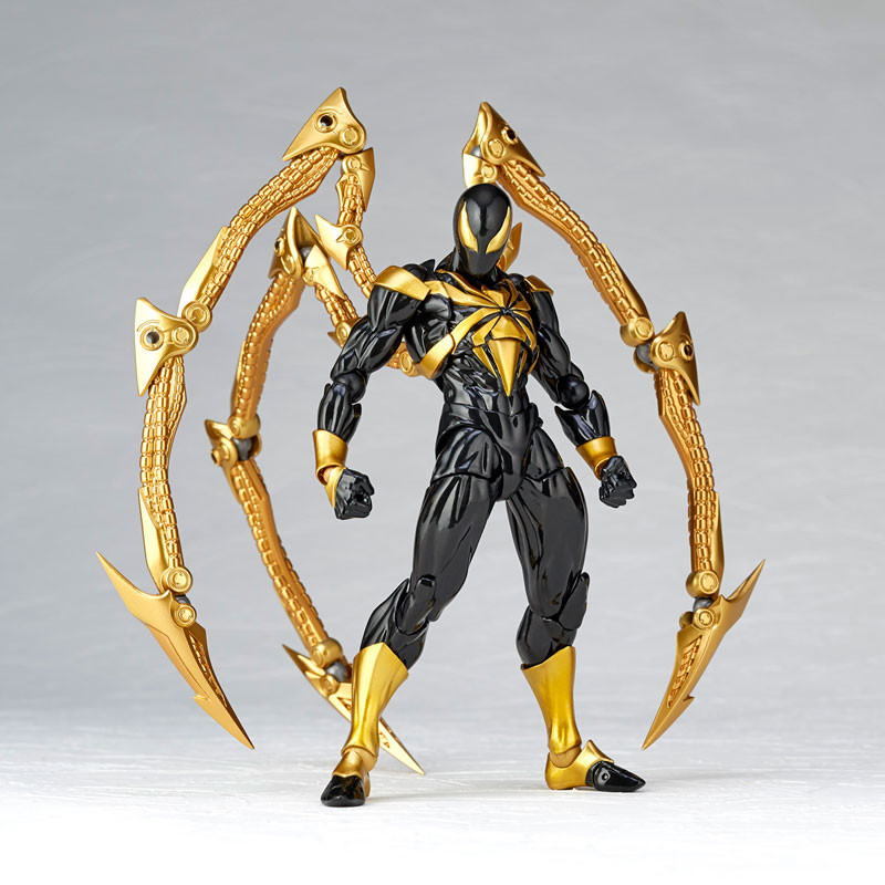 Revoltech Amazing Yamaguchi Iron Spider Black ver. Action Figure