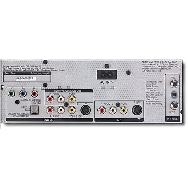 Panasonic DMR-ES30VS DVD Recorder/VCR Combo