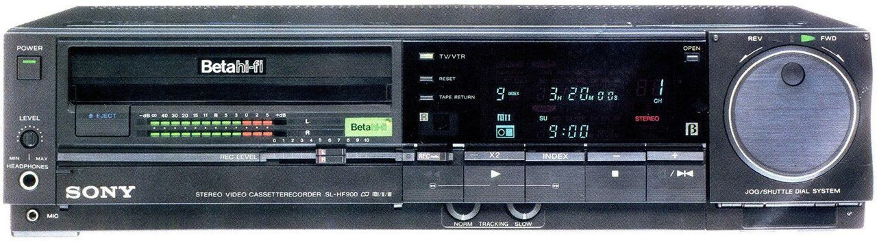 Sony SL-HF900 Super Betamax VCR – Hi-Fi Stereo Player/Recorder