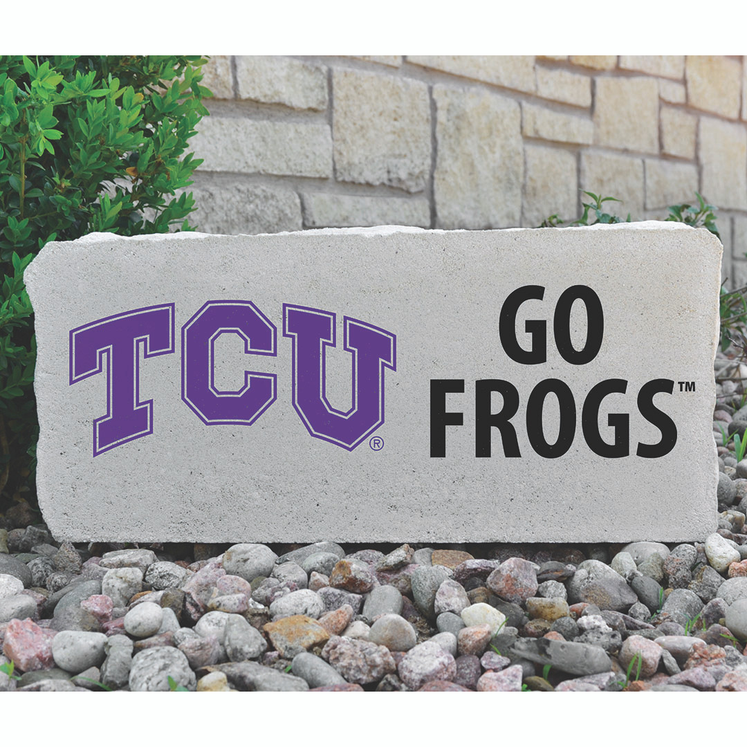 TCU Horned Frogs Decorative Stone Go Frogs - Large