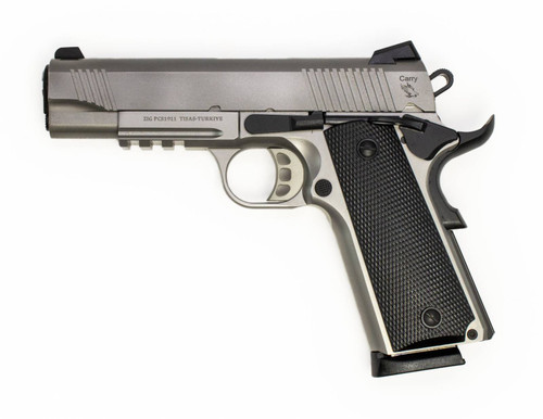 SDS Imports 1911 Carry with Rail 45 ACP 4.25 8+1 Stainless Steel