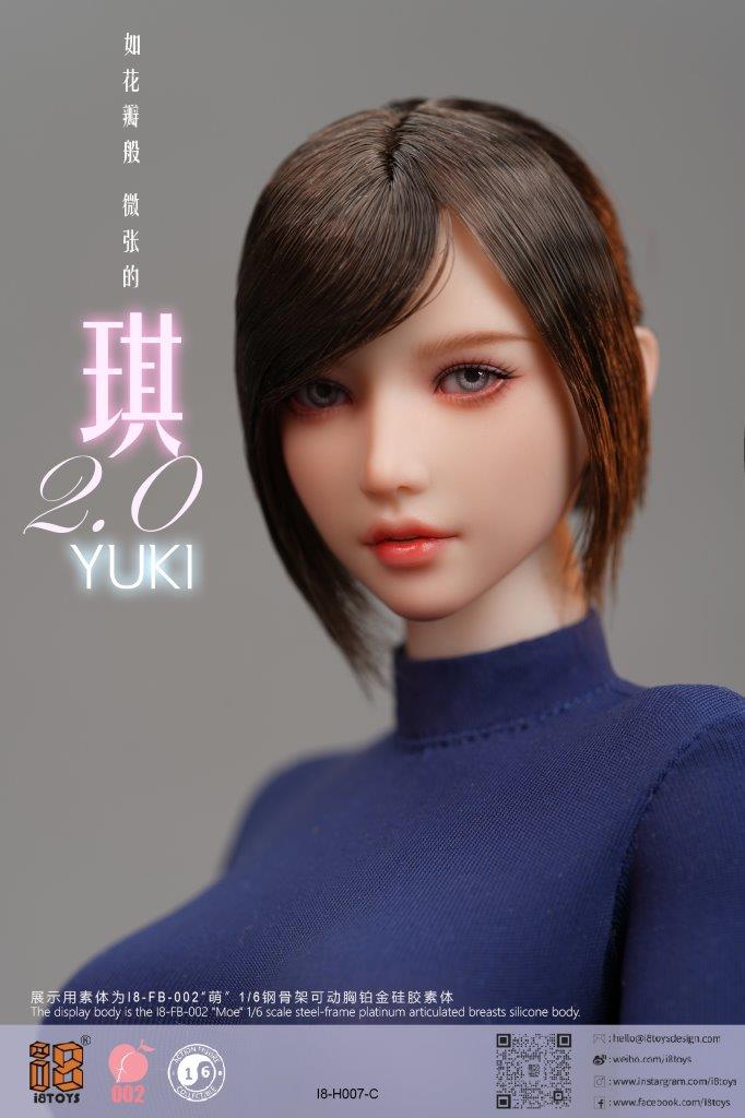 i8TOYS 1/6 Yuki 2.0 Female Figure Head [i8-H007C] - EKIA Hobbies