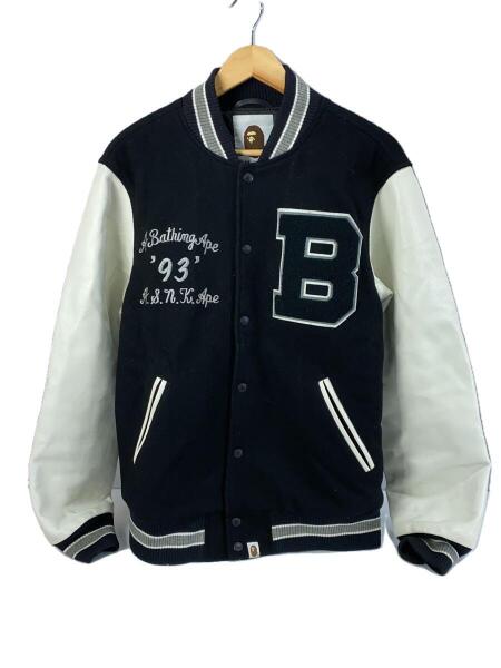 A BATHING APE(アベイシングエイプ) / スタジャン/XL/ポリエステル/BLK