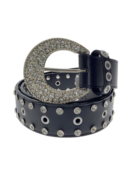 BEAMS(ビームス) / FUTURE ARCHIVE/RHINESTONE BELT/ベルト/レザー/BLK