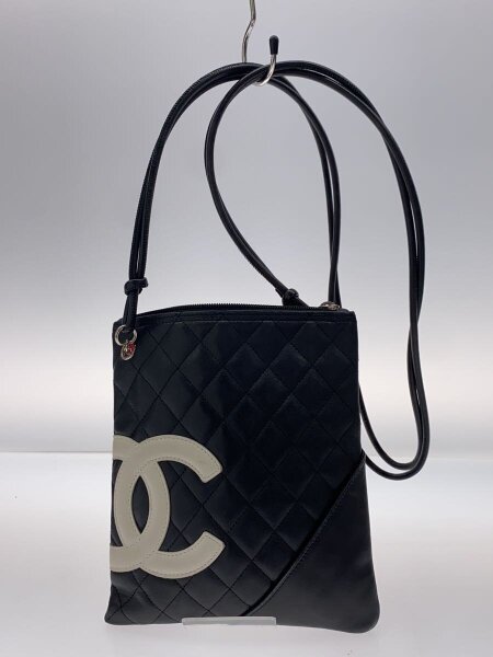 CHANEL(シャネル) / カンボンライン/ショルダーバッグ/レザー/BLK