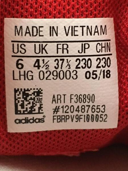 adidas(アディダス) / COURTVANTAGE HEEL AOP TRE/23cm/RED/キャンバス