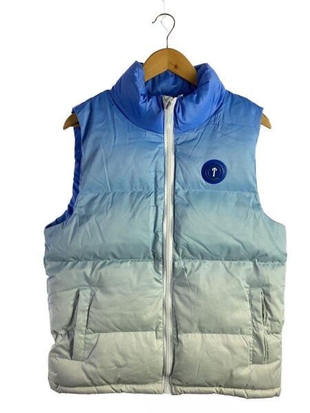 TRAPSTAR(トラップスター) / ダウンベスト/M/ポリエステル/BLU/無地